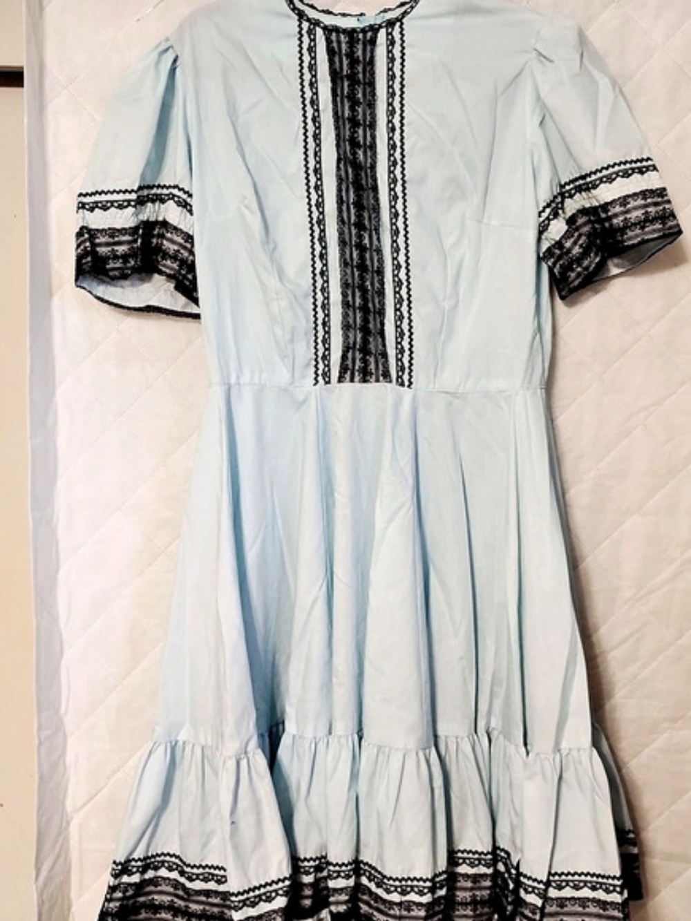 Kate Schorer Originals Blue & Black Maxi Dress Size Medium